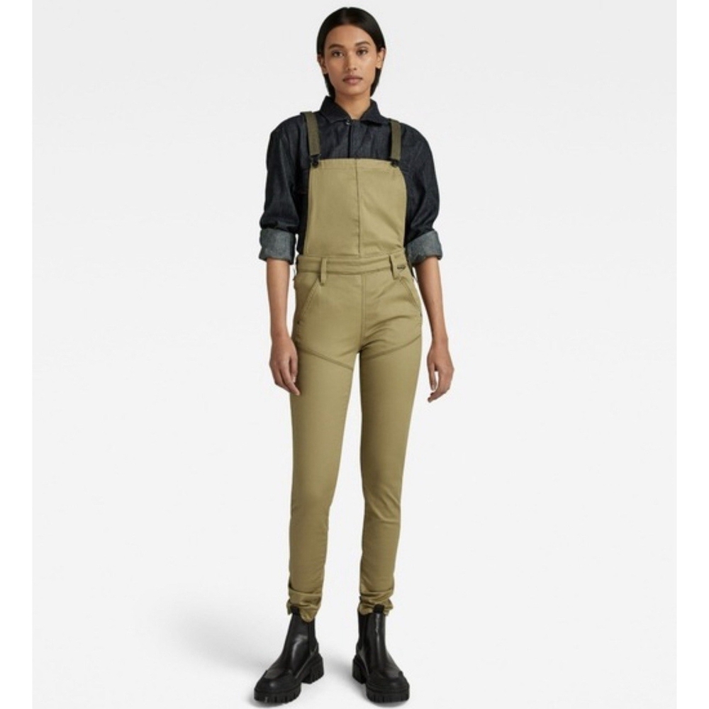 G-Star Fresh Army Green Worker Radar Dungaree
